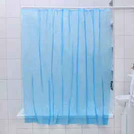 Штора для ванной комнаты доляна