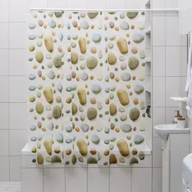 Штора для ванной комнаты доляна