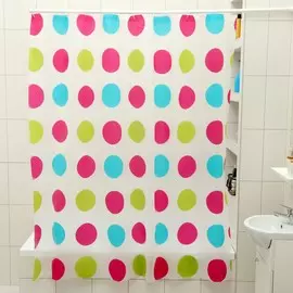 Штора для ванной комнаты доляна