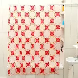 Штора для ванной комнаты доляна