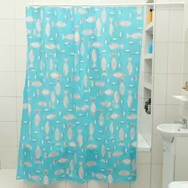 Штора для ванной комнаты доляна