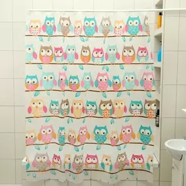 Штора для ванной комнаты доляна