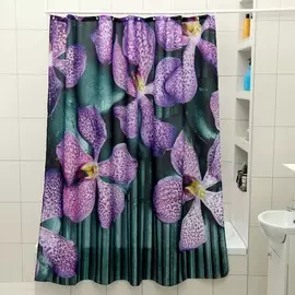 Штора для ванной комнаты доляна