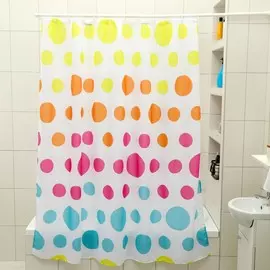 Штора для ванной комнаты доляна