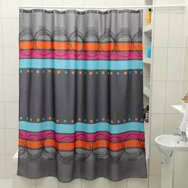 Штора для ванной комнаты доляна