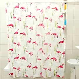 Штора для ванной комнаты доляна