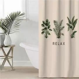 Штора для ванной водоотталкивающая этель