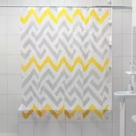 Штора для ванной комнаты доляна