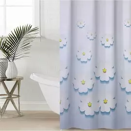 Штора для ванной комнаты доляна