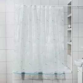 Штора для ванной комнаты доляна