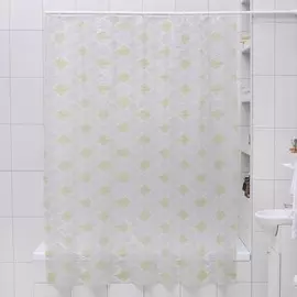 Штора для ванной комнаты доляна