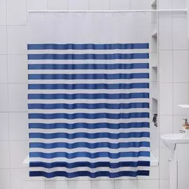 Штора для ванной комнаты доляна