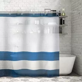 Штора для ванной комнаты доляна