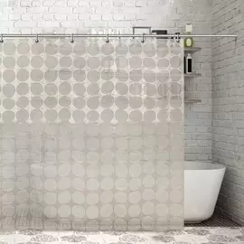 Штора для ванной комнаты доляна