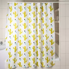 Штора для ванной комнаты доляна