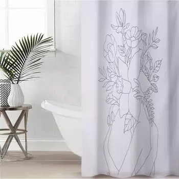 Штора для ванной доляна