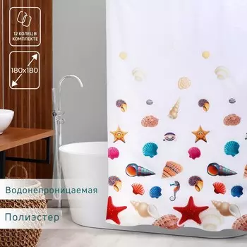 Штора для ванной доляна