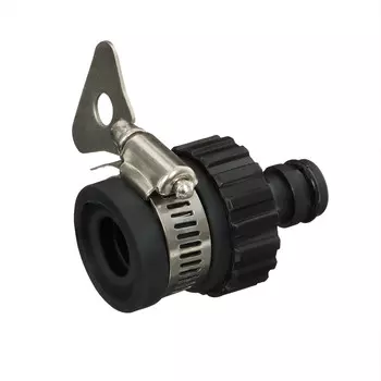 Штуцер безрезьбовой с креплением на кран, 1/2