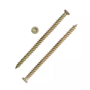 Шуруп-саморез тундра, по бетону, оцинкованный, 7,5x112 мм, 20 шт