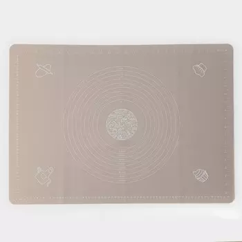 Коврик для выпечки и раскатки теста с разметкой доляна