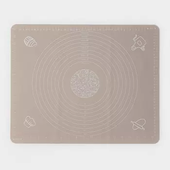 Коврик для выпечки и раскатки теста с разметкой доляна