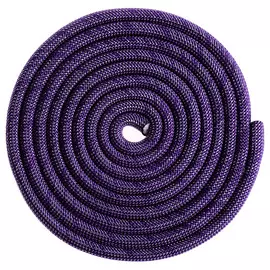 Скакалка для гимнастики утяжелённая с люрексом, 3 м, цвет фиолетовый