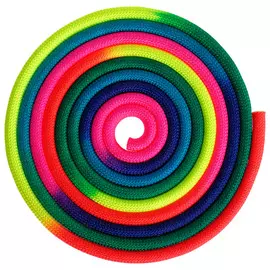 Скакалка гимнастическая утяжелённая, семицветная, 3 м, 165 г, цвет радуга