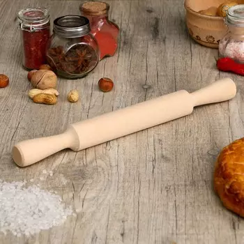 Скалка с ручками, береза, 353.5 см