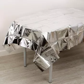 Скатерть, 138 182 см, цвет серебро