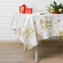 Новогодняя скатерть одноразовая