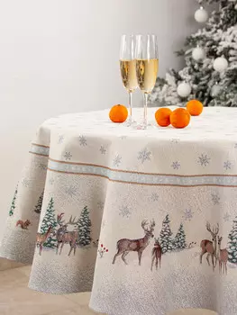 Скатерть "Бэмби", круг д165 см