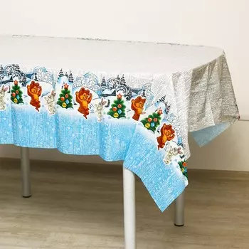 Скатерть новогодняя одноразовая