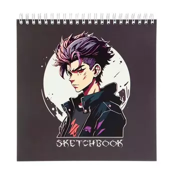 Скетчбук 190 х 190 мм, 60 листов на гребне