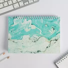 Скетчбук в твердой обложке на гребне а5, 80 л. 100 г/м