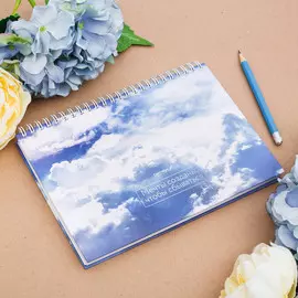 Скетчбук горизонтальный на гребне