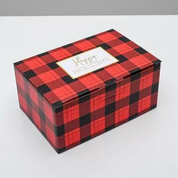 Коробка подарочная новогодняя складная