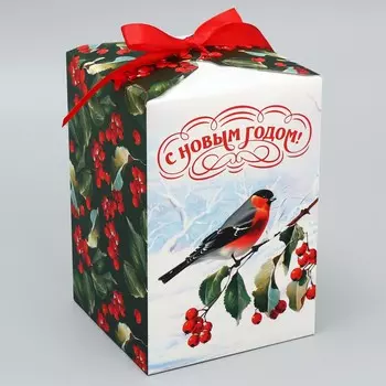 Коробка подарочная новогодняя складная