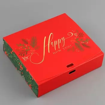 Коробка подарочная новогодняя складная