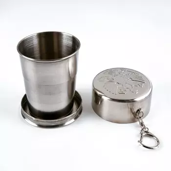 Складной стакан с карабином