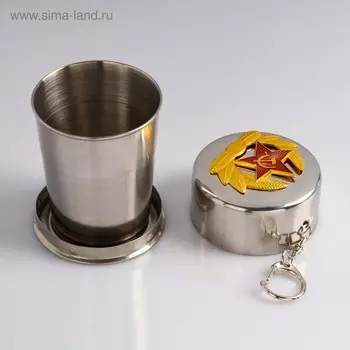 Складной стакан с карабином