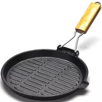 Сковорода-гриль чугунная 22,5 см