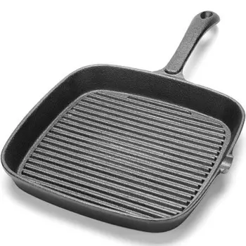 Сковорода-гриль чугунная 23х23 см