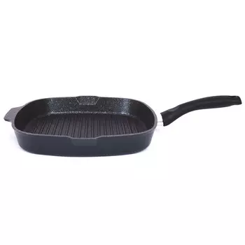 Сковорода-гриль литая 28х28см