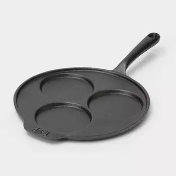 Сковорода-оладница, d=19.5 см, индукция, чугун, черная