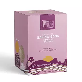 Organic Boom Скраб-сода для лица Винный апельсинный 200г