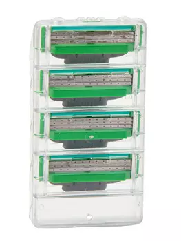 Сменные кассеты gillette mach3 зеленые, 8 шт