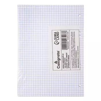 Сменный блок для тетрадей на кольцах а5, 160 листов в клетку, calligrata