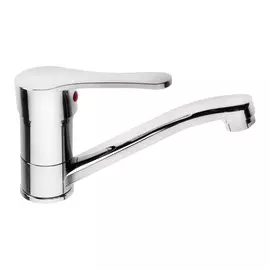 Смеситель для кухни zein z50152, однорычаж., картридж 35 мм, излив 15 см, без подводки, хром