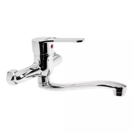 Смеситель для кухни zein z67350152, настенный, картридж керамика 35 мм, хром