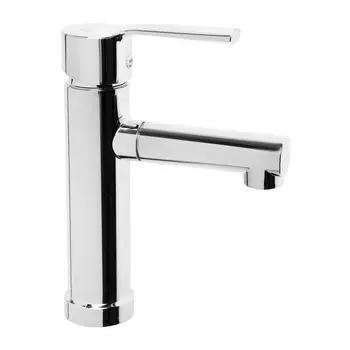 Смеситель для раковины zein z3695, однорычажный, поворотный излив высотой 9 см, хром